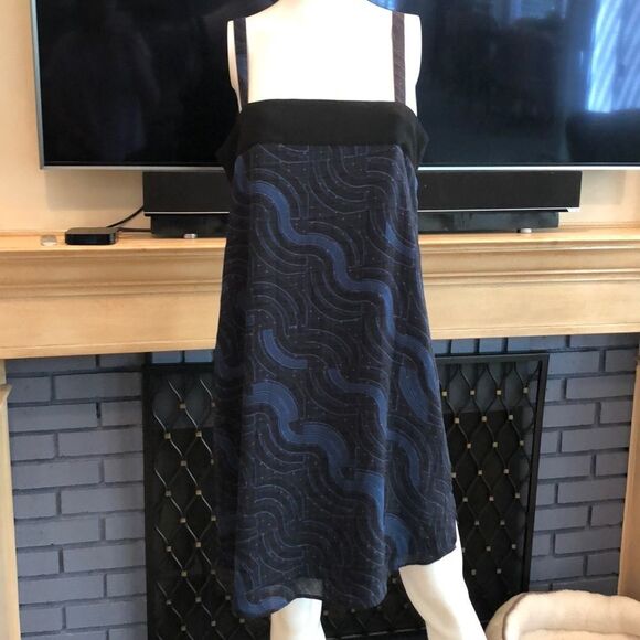 Trouve Colorblock Slip Dress Size Small - Picture 3 of 10